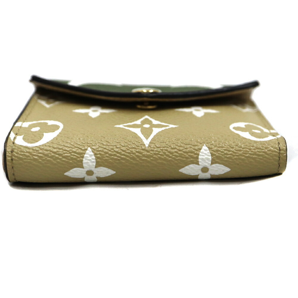 Louis Vuitton Zoe Portefeuille Wallet Green Beige - Picture 5 of 8